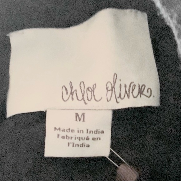 Anthropologie Chloe Oliver Marrakesh 
BLACK EMBROIDERED BEADED SWING BLOUSE NWOT - Picture 10 of 14